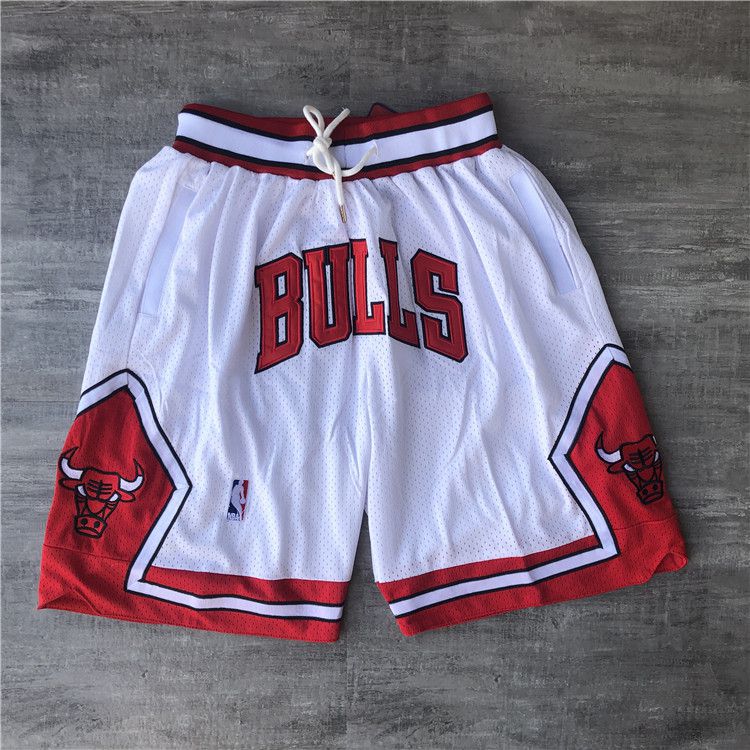 Men NBA 2021 Chicago Bulls White Shorts->chicago bulls->NBA Jersey